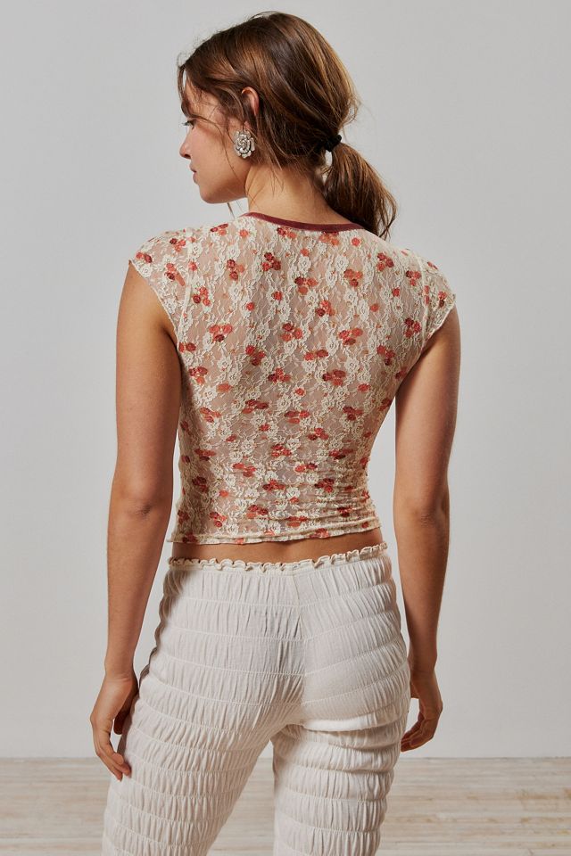 Kimchi Blue Madison Semi-Sheer Lace Blouse #5