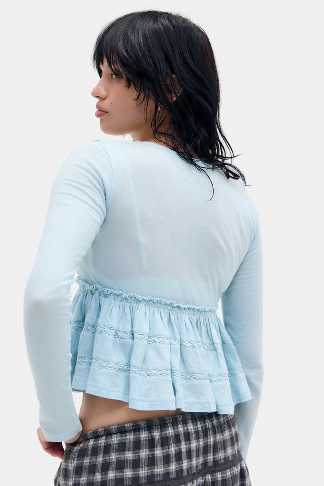 Blusa Manga Larga Babydoll Nia de Kimchi Blue #3