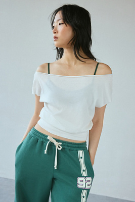 Out From Under Off-The-Shoulder Banded Hem Tee Product Page