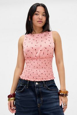 Crop Top Imprimé Feuille De Laitue Urban Outfitters – Taille S, Occasion Très Bon état