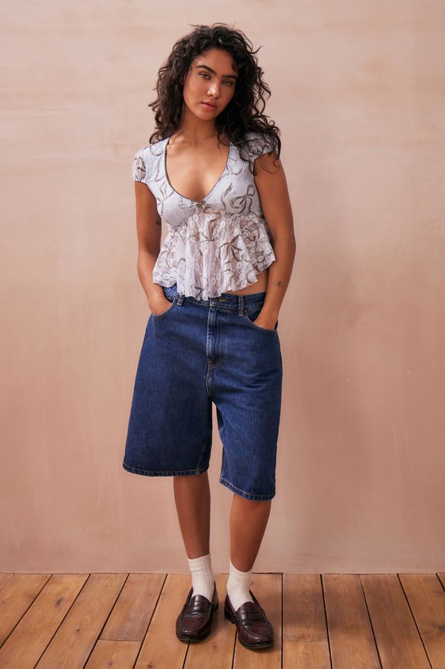 Kimchi Blue Taylor Lace Babydoll Top #1