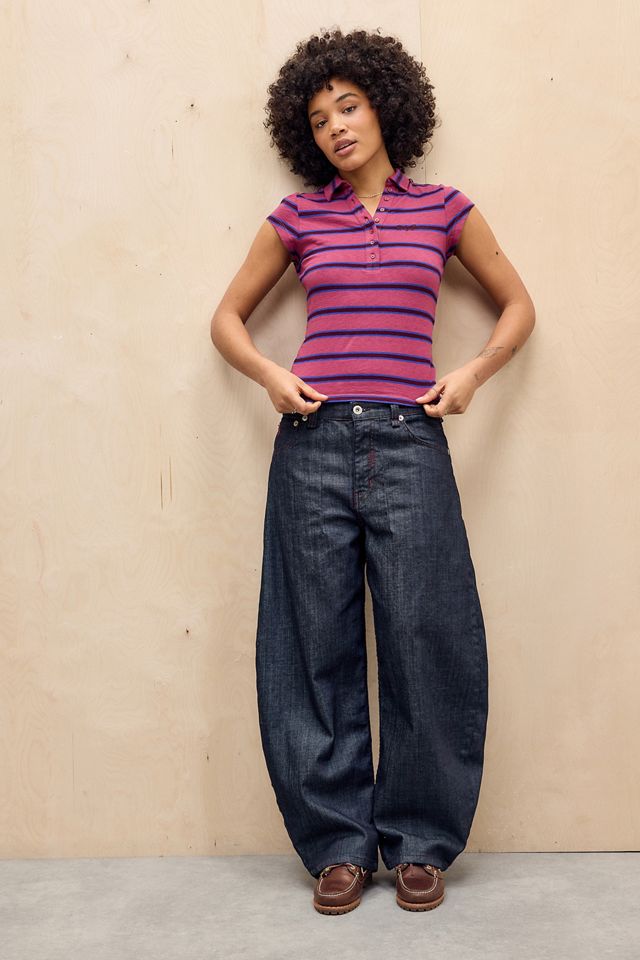 BDG Suni Stripe Short Sleeve Polo Shirt #1
