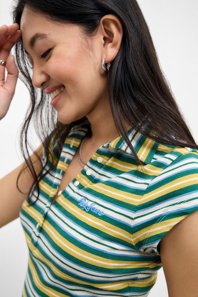 Polo a righe a maniche corte Suni BDG #1