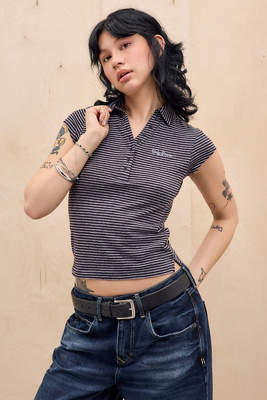BDG Suni Stripe Short Sleeve Polo Shirt Product Page