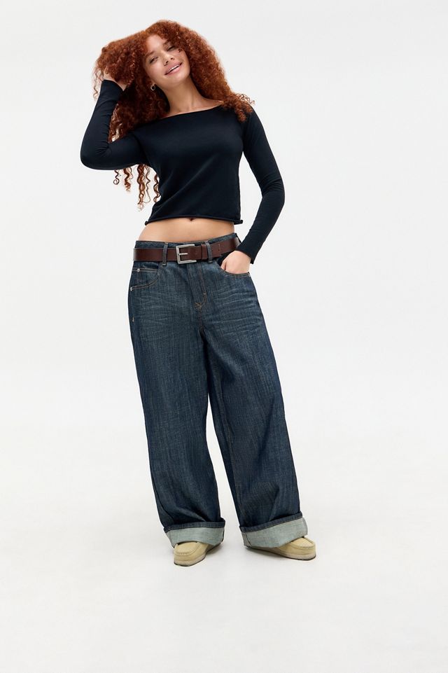 Out From Under Langarm-Boatneck-Top #1