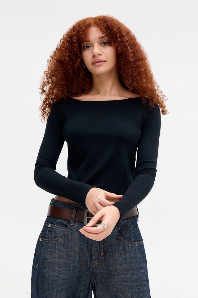 Out From Under Langarm-Boatneck-Top #2