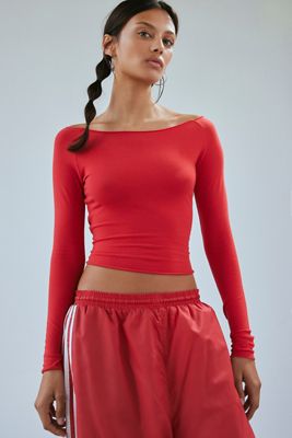 Out From Under Langarm-Boatneck-Top