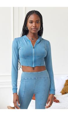 Cora Corset Zip Up Hoodie Sweatshirt Urban Outfitters Women Clothing Underwear Bras Corsets 