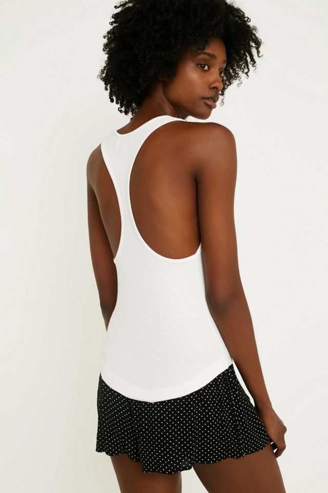 Out From Under Slinky Ribbed Button-Through Tank Top #2
