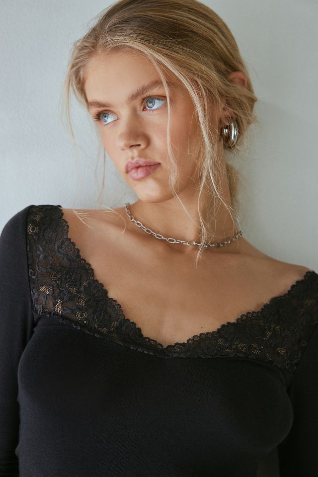 Out From Under Lydia Layering Lace Top #1