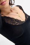 Out From Under Lydia Lace Trim Top