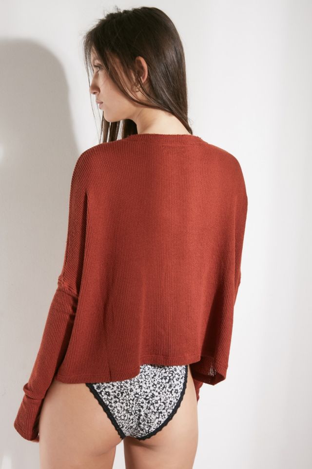 Out From Under Cardigan Courtney in Orange Urban Outfitters DE