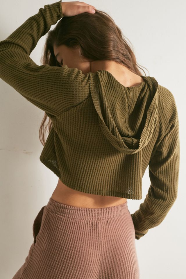 Urban Outfitters – Hoodie „Maya“ mit Waffelstruktur #1