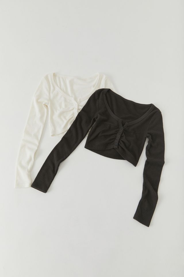 Out From Under Sherry Shirred Cardigan #2