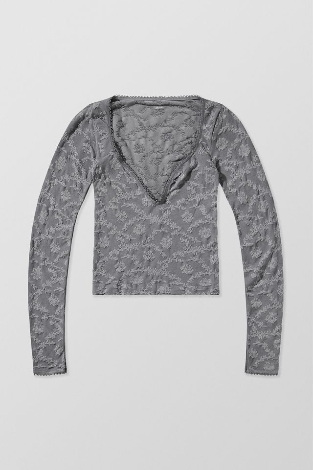 Out From Under Tammy Textured Long Sleeve Top #1