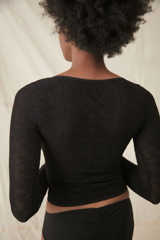 UO Long Sleeve Lace Top #3