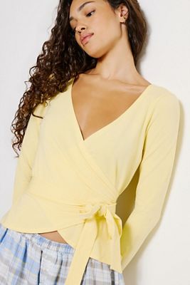 Out From Under Bec Ballet Wrap Top