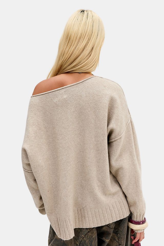 Out From Under So Weicher Schulterfrei Oversized Pullover #3