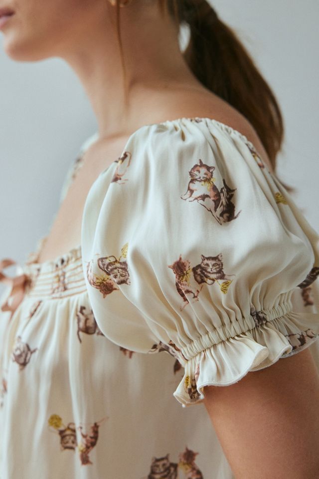 Out From Under Grace Satin Flyaway Top #1