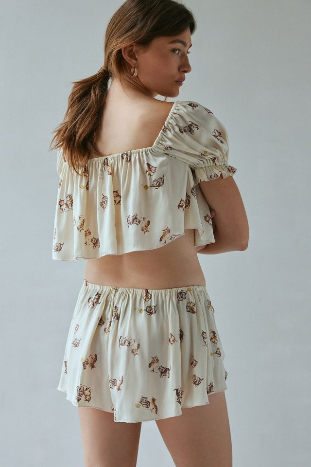 Out From Under Grace Satin Flyaway Top #2