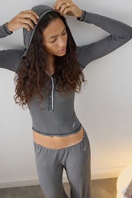 Jaded London Mist Stripe Hoodie