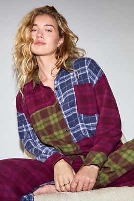 Camisa de Pijama Combinada Out From Under