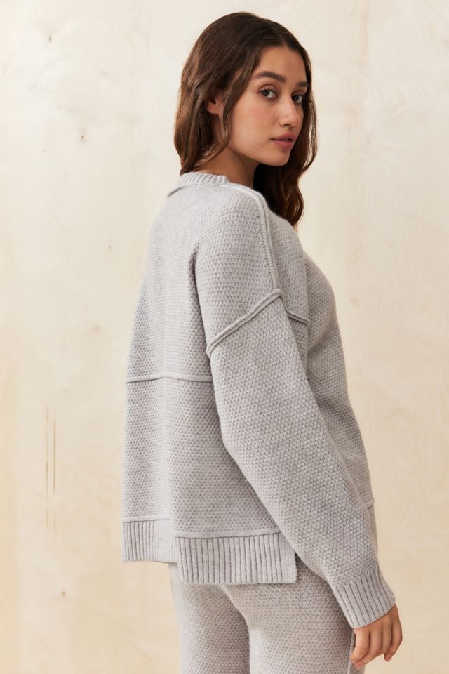 Suéter de Punto Waffle Henley Out From Under #3