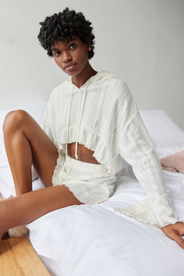 Out From Under Lizzie Ruffle Hoodie | Urban Outfitters UK