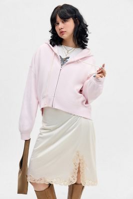 Out From Under Hoxton Cropped Zip Up Hoodie