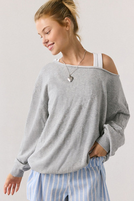 Out From Under Ariana Off-Shoulder Slouchy Sweatshirt Product Page