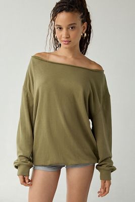 Out From Under Ariana Off-Shoulder Slouchy Sweatshirt