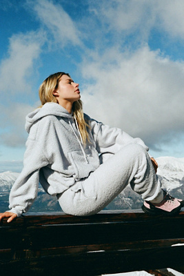 Out From Under Try Me Bubble Hoodie - Light Blue M at Urban Outfitters