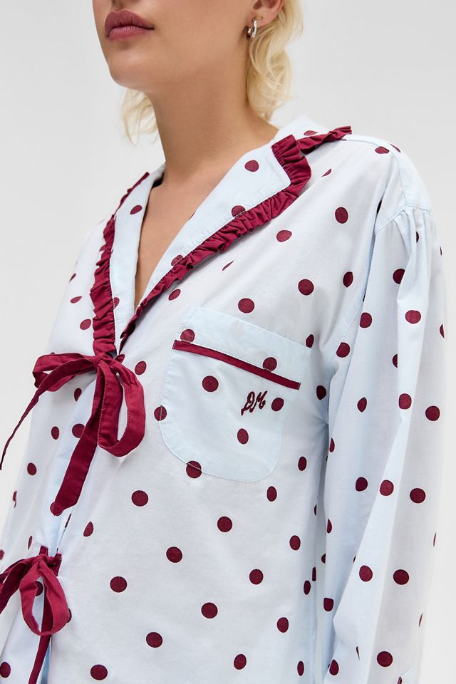 Ensemble de pyjama à pois Antonella Damson Madder #2