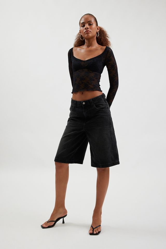 Out From Under Lana Lace Plunge Long Sleeve Top #3