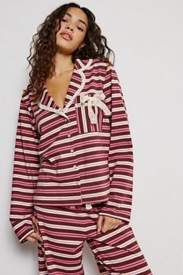 Wild Lovers Elizabeth Stripe Pyjama Shirt