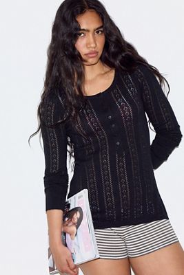 Top Henley Pointelle Out From Under