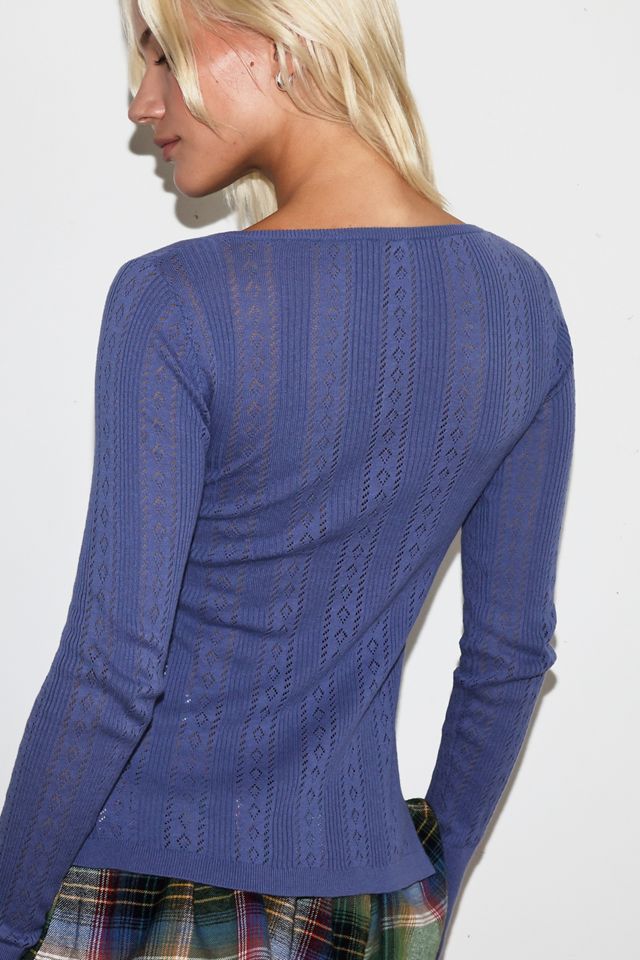 Camiseta Henley de Pointelle Out From Under #2