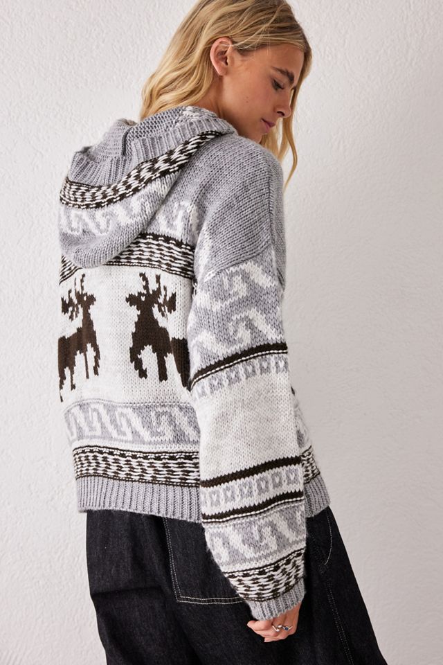 UO Reindeer Cardigan in maglia con cappuccio #2