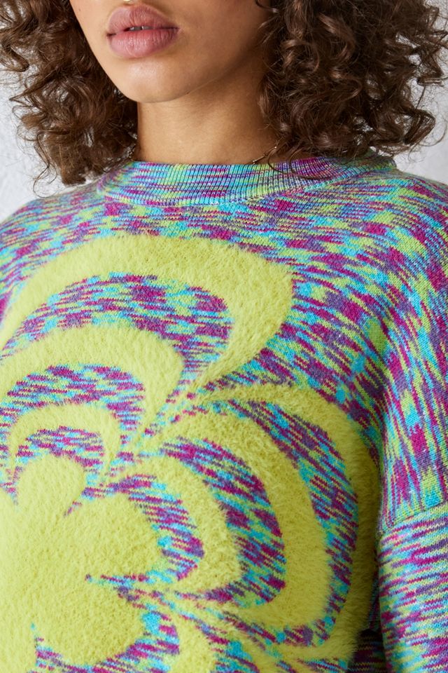 Suéter Jacquard de Flores Espacio-Teñido UO #2