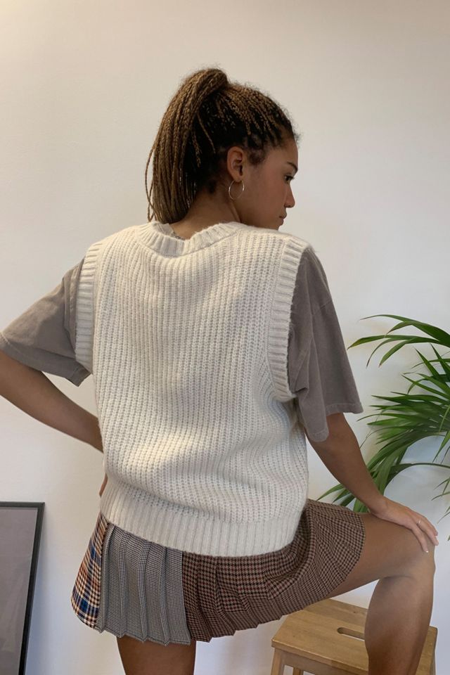 UO Cable Knit Oversized Vest #2