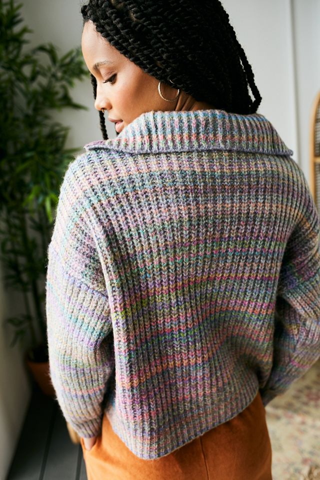 UO Space-Dye Half-Zip Jumper #2