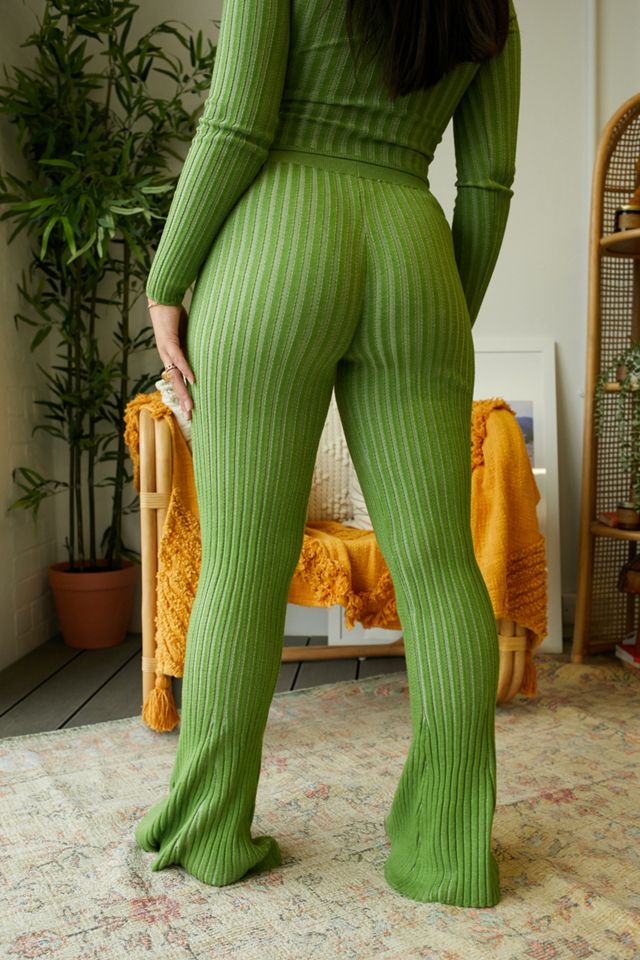 UO Ribbed Flare Trousers #2
