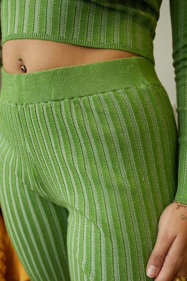 UO Ribbed Flare Trousers #3