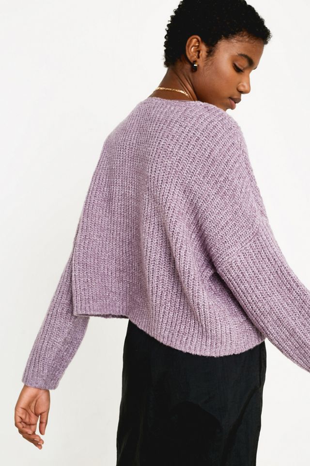 UO Slouchy Fisherman V-Neck Jumper #3