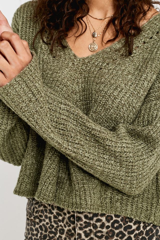 UO Slouchy Fisherman Maglione con scollo a V #3