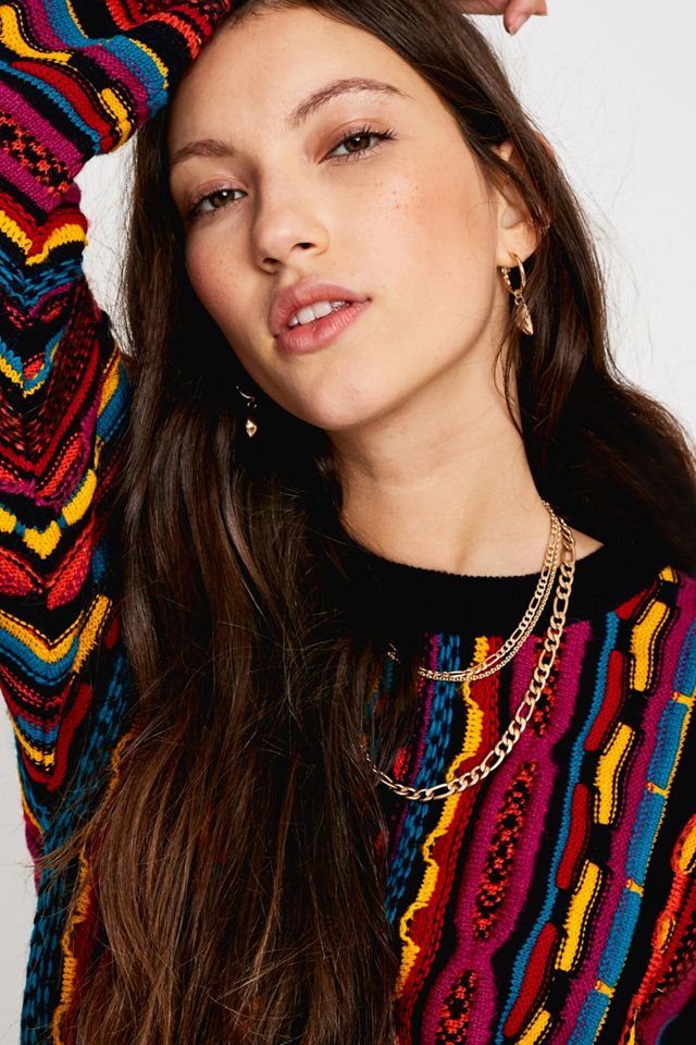 UO Textured Pattern Jumper | Urban Outfitters UK