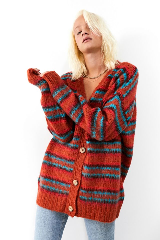 UO Brushed Striped Cardigan #2
