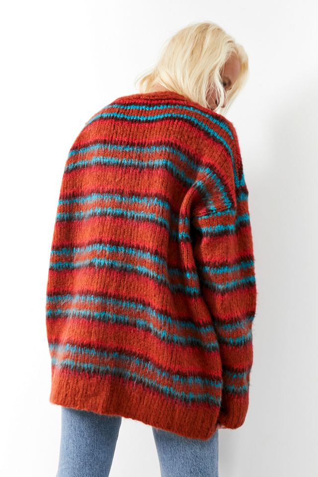 UO Brushed Striped Cardigan #3