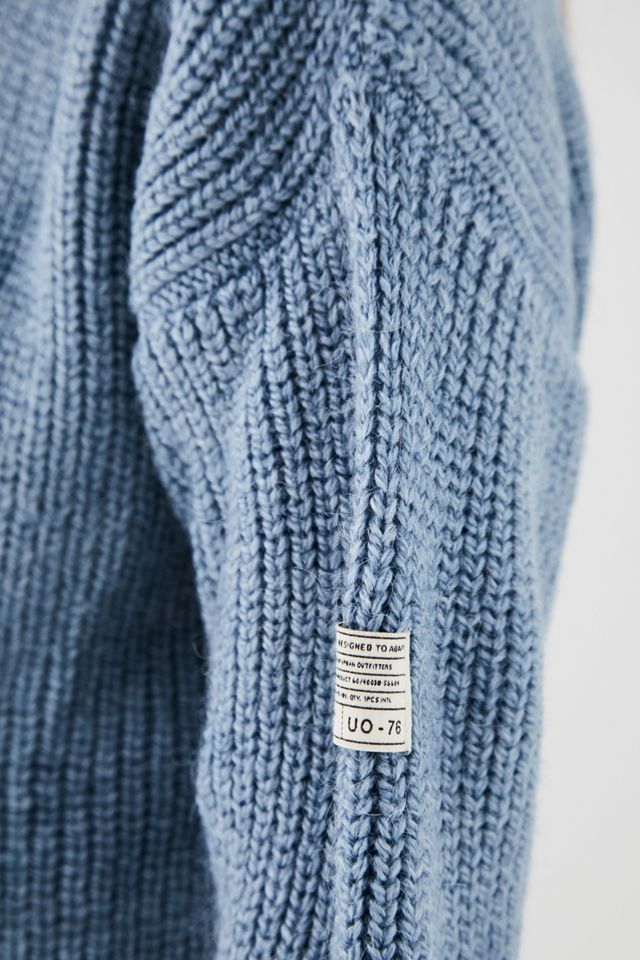 UO Fisherman Maglione Blu #2