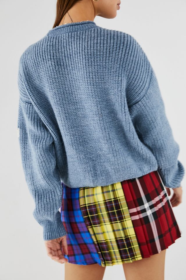 UO Fisherman Maglione Blu #3